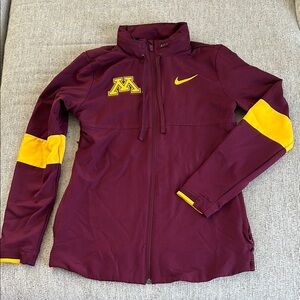 Nike U of MN Maroon Jacket with Gold Accents